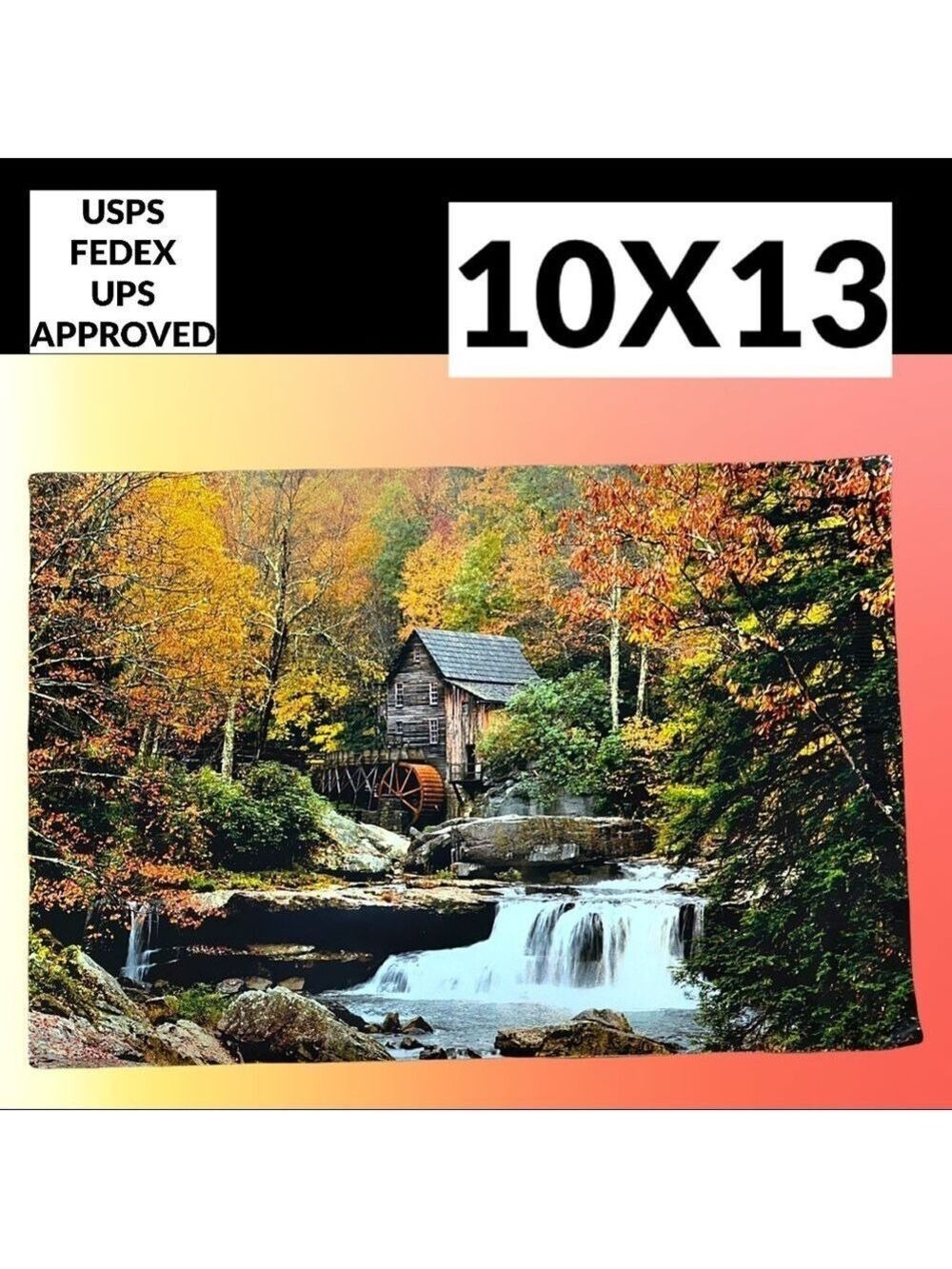 25 10X13 Poly Mailers Glade Creek Grist Mill Autumn, Shipping PRICE IS FIRM Fall - Picture 9 of 10